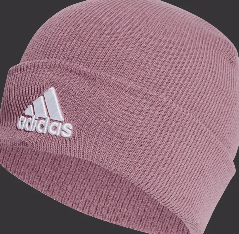 BERRETTO ADIDAS LOGO BEANIE CUF WONORC/WHITE II3526