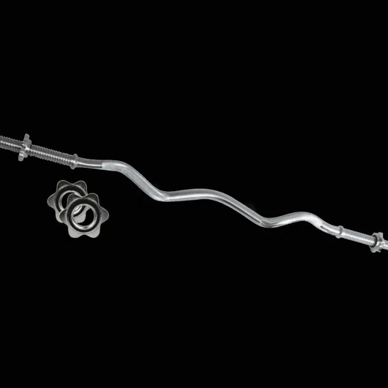 BILANCIERE CURL CROMATO TOORX 120 CM. CHIUSURA A VITE Ø MM.25