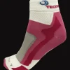 CALZE DA RUNNING MICO TECNICA SPORT ROSA BIANCHE