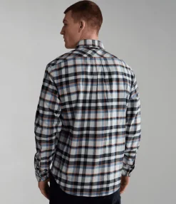 CAMICIA DA UOMO NAPAPIJRI G-TREKKING 1 BIG CHECK NP0A4HF7 CAL