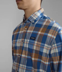 CAMICIA DA UOMO NAPAPIJRI G-TREKKING 1 BIG CHECK  NP0A4HF7 CAR