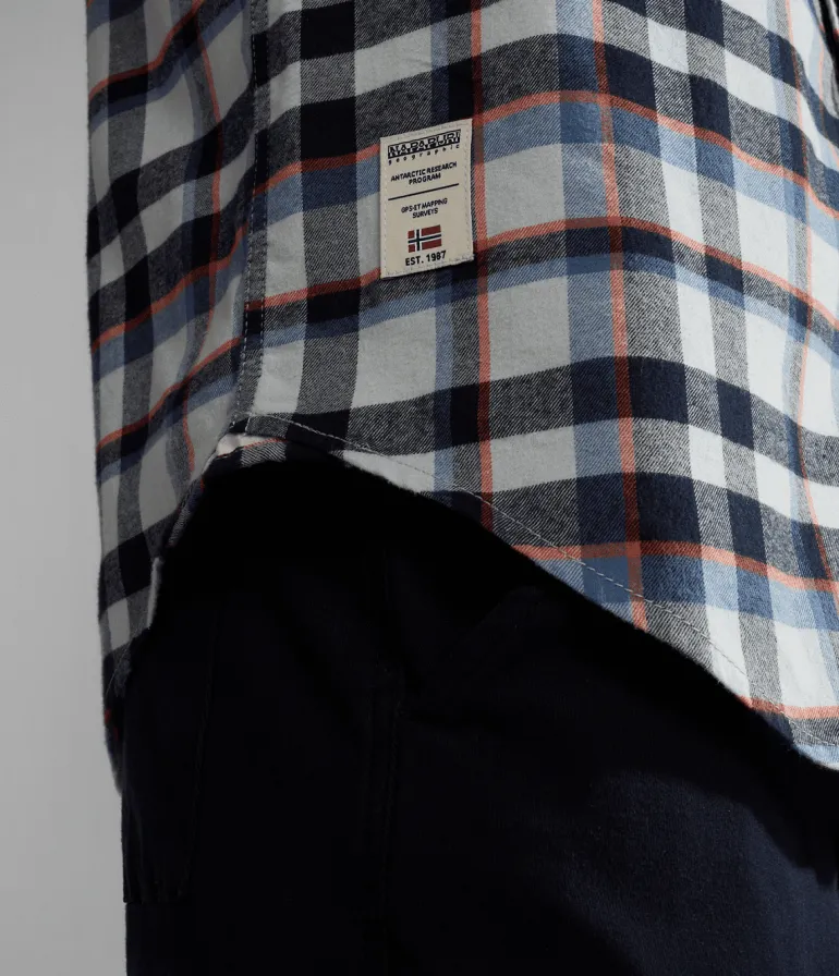 CAMICIA DA UOMO NAPAPIJRI G-TREKKING 1 BIG CHECK NP0A4HF7 CAL