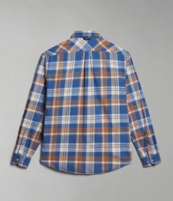 CAMICIA DA UOMO NAPAPIJRI G-TREKKING 1 BIG CHECK  NP0A4HF7 CAR
