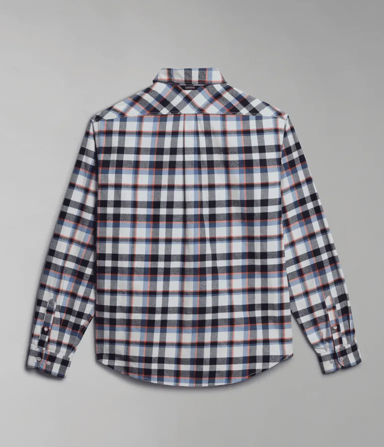 CAMICIA DA UOMO NAPAPIJRI G-TREKKING 1 BIG CHECK NP0A4HF7 CAL