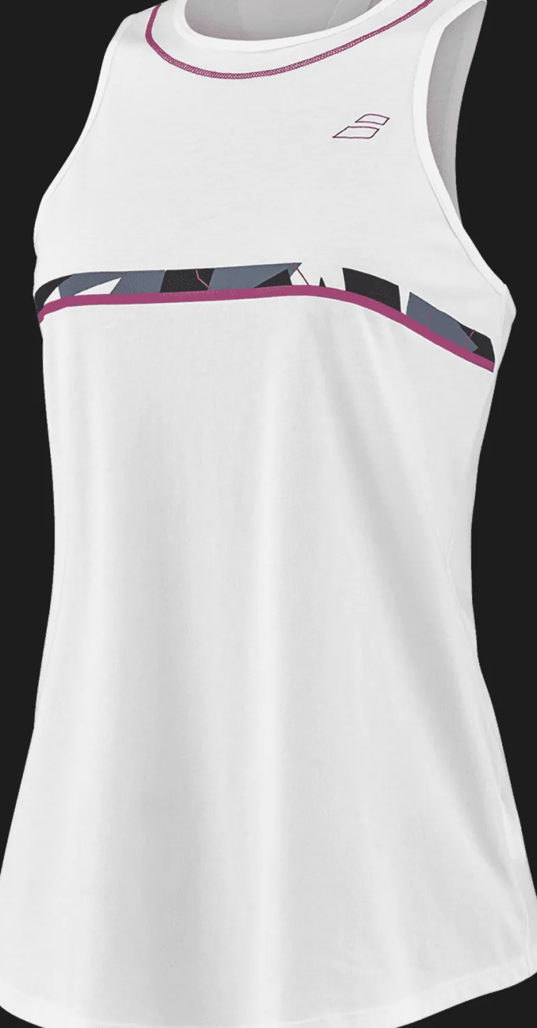 CANOTTA DA TENNIS DA DONNA BABOLAT AERO COTTON 4WS23072Y 1000