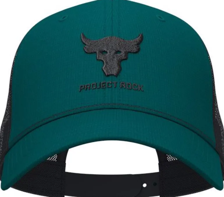 CAPPELLO DA UOMO UNDER ARMOUR PROJECT ROCK TRUCKER HYDRO TEAL 1369815 449