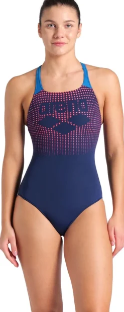 COSTUME DA NUOTO DA DONNA ARENA FOGGY DOTS SWIMSUIT SWIP 007986 760