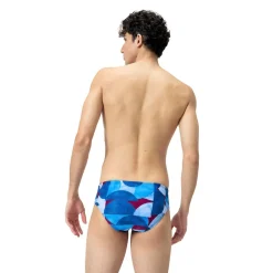 COSTUME DA NUOTO DA UOMO SPEEDO MENS 8CM ALLOVER DIGITAL BRIEF 8-124411 7331