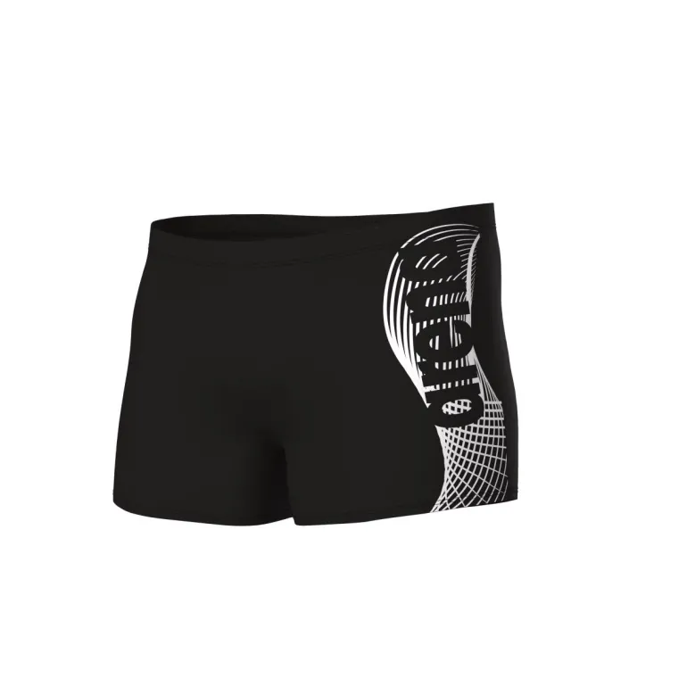 COSTUME DA NUOTO DA UOMO ARENA WAKE SWISHORT BLACK-WHITE 008069 501