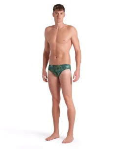 COSTUME DA NUOTO DA UOMO ARENA ENERGY SWIBRIEFS GREEN MUL 007926 610