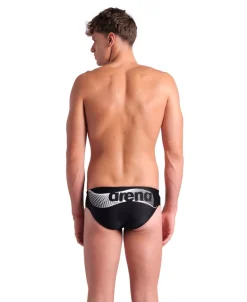 COSTUME DA NUOTO DA UOMO ARENA WAKE SWIBRIEFS BLACK-WHITE 008068 501