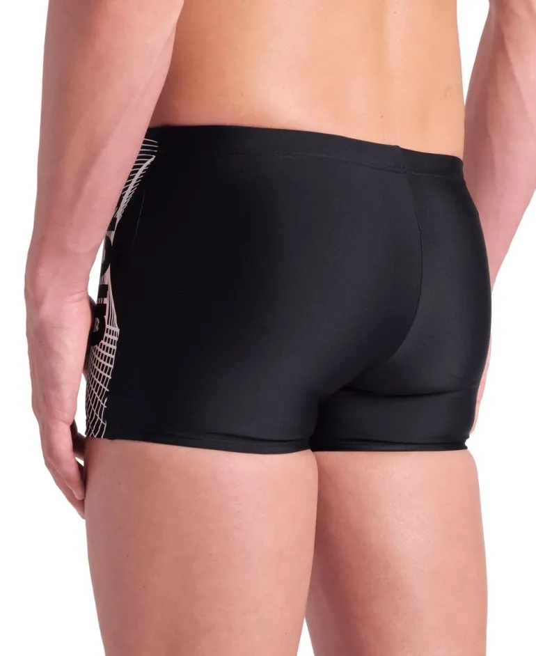 COSTUME DA NUOTO DA UOMO ARENA WAKE SWISHORT BLACK-WHITE 008069 501