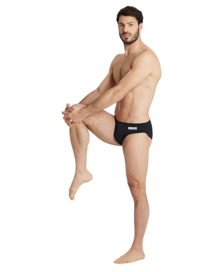 COSTUME DA NUOTO DA UOMO ARENA TEASWIBRIEFS SOLID BLACK-WHITE 004773 550