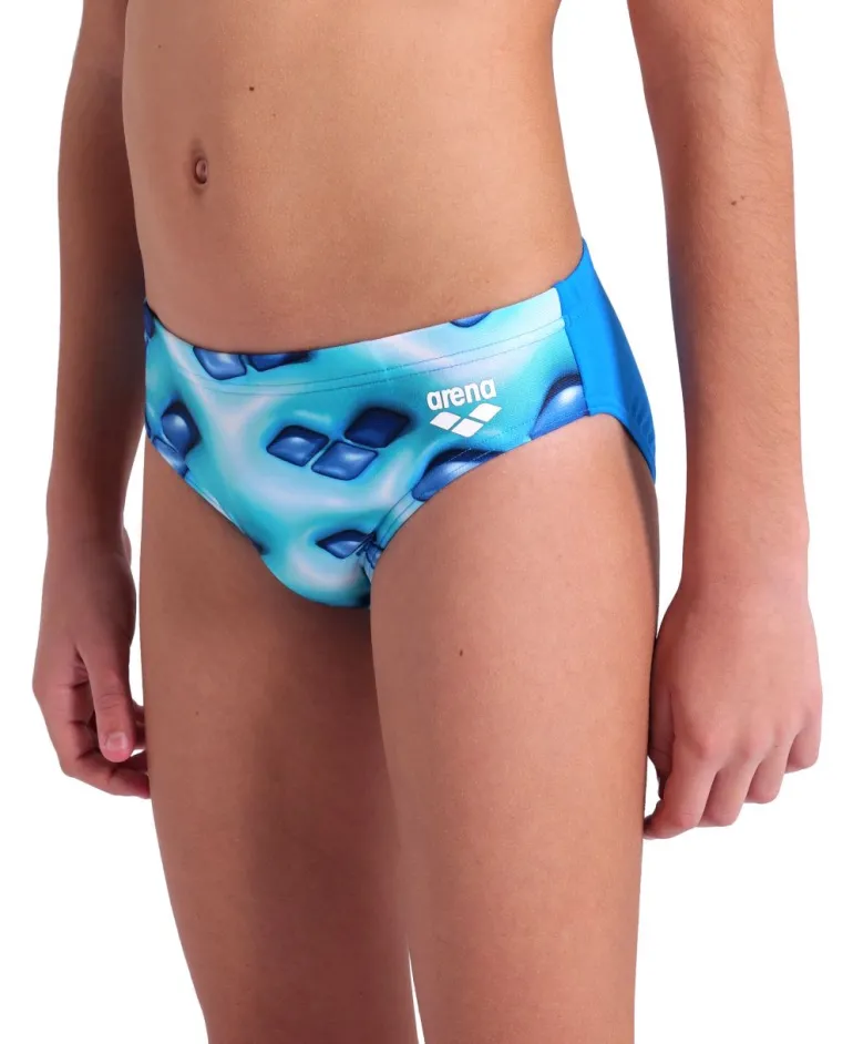 COSTUME DA NUOTO JUNIOR ARENA LOGO GRAPHIC SWIBRIEFS BLU 008174 880
