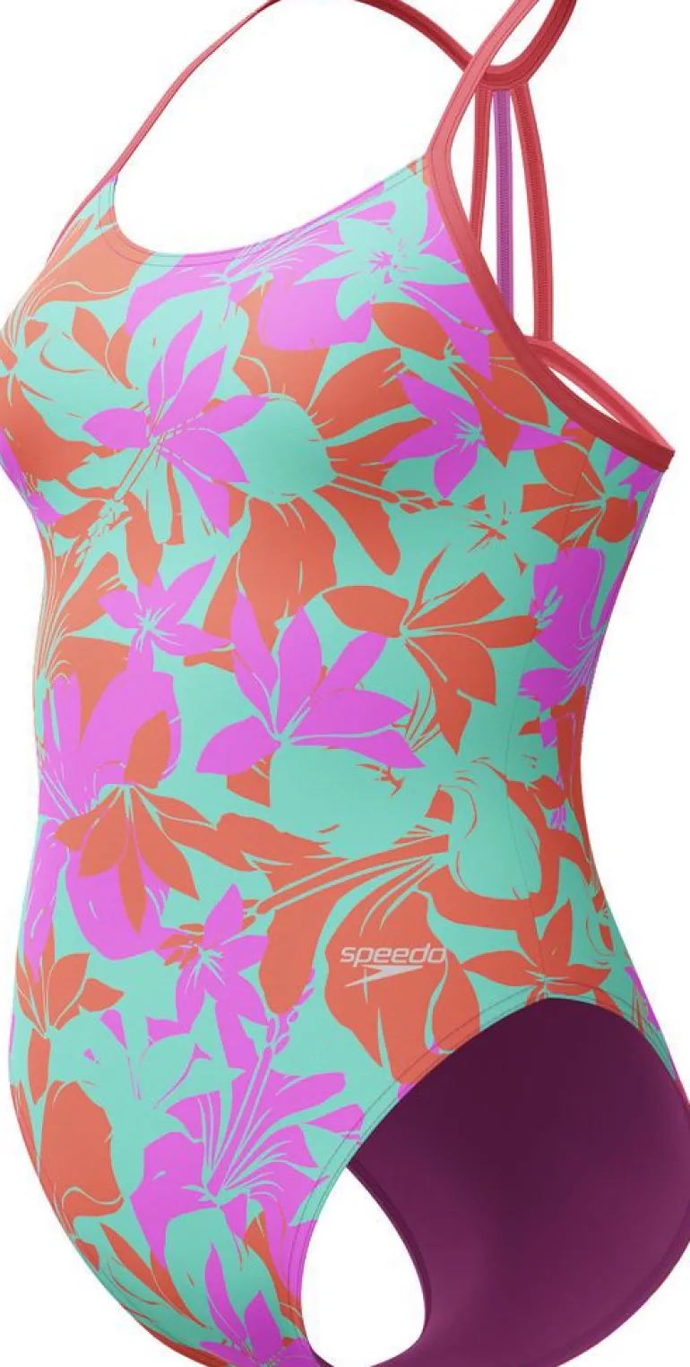 COSTUME DA NUOTO JUNIOR SPEEDO ALLOVER LANE LINE BACK 8-003500 18093