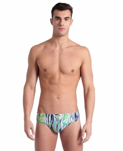COSTUME SLIP DA NUOTO DA UOMO ARENA ZEBRA STRIPES SWIM BRIEFS 003295 157