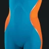 COSTUMONE DA DONNA SPEEDO LZR INTENT OPENBACK KNEESKIN BU/OR 68-11974 G608