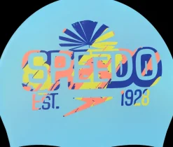 CUFFIA DA NUOTO JUNIOR SPEEDO JUNIOR REVERSIBLE SLOGAN CAP 8-113091 7623