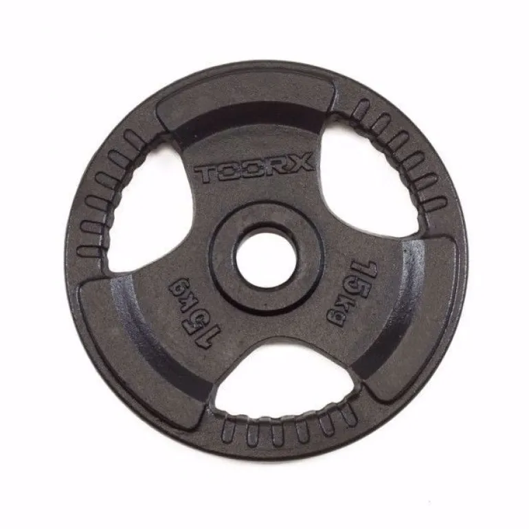 DISCO GHISA NERA KG. 15 TRI GRIP TOORX CON FORO 50mm