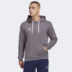 FELPA CON CAPPUCCIO DA UOMO ADIDAS ENTRADA 22 SWEAT GRIGIA