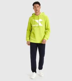 FELPA CON CAPPUCCIO DIADORA DA UOMO CHROMIA 102.178746 70323 GIALLA FLUO