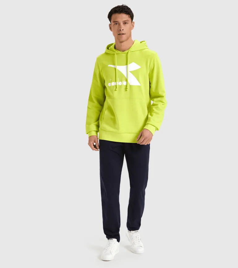 FELPA CON CAPPUCCIO DIADORA DA UOMO CHROMIA 102.178746 70323 GIALLA FLUO