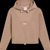 FELPA DA DONNA DIADORA ATH LOGO LIGHT BROWN HAZELNUT 502.180998 30048