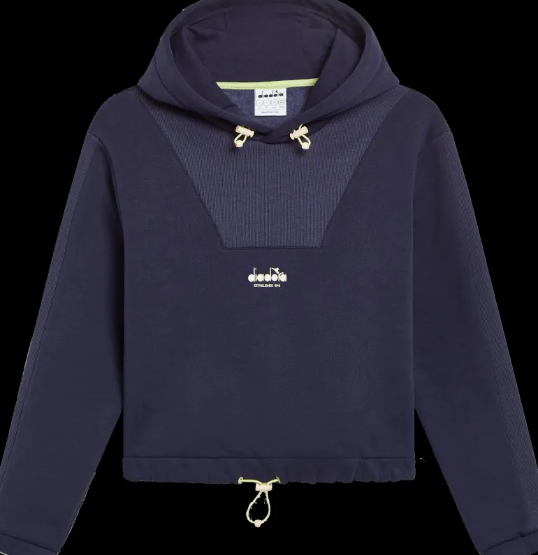 FELPA DA DONNA DIADORA ATH LOGO CLASSIC NAVY 502.180998 60062