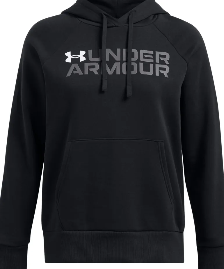 FELPA DA DONNA UNDER ARMOUR RIVAL WORDMARK 1386512 001