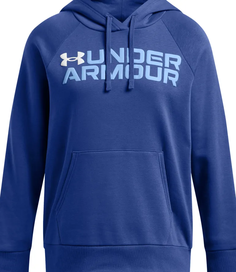 FELPA DA DONNA UNDER ARMOUR RIVAL WORDMARK 1386512 432