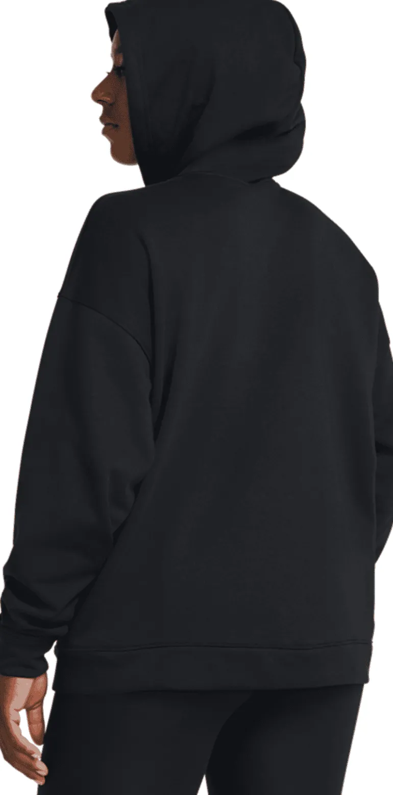 FELPA DA DONNA UNDER ARMOUR RIVAL TERRY OS FZ HOODED BLACK 1386043 001