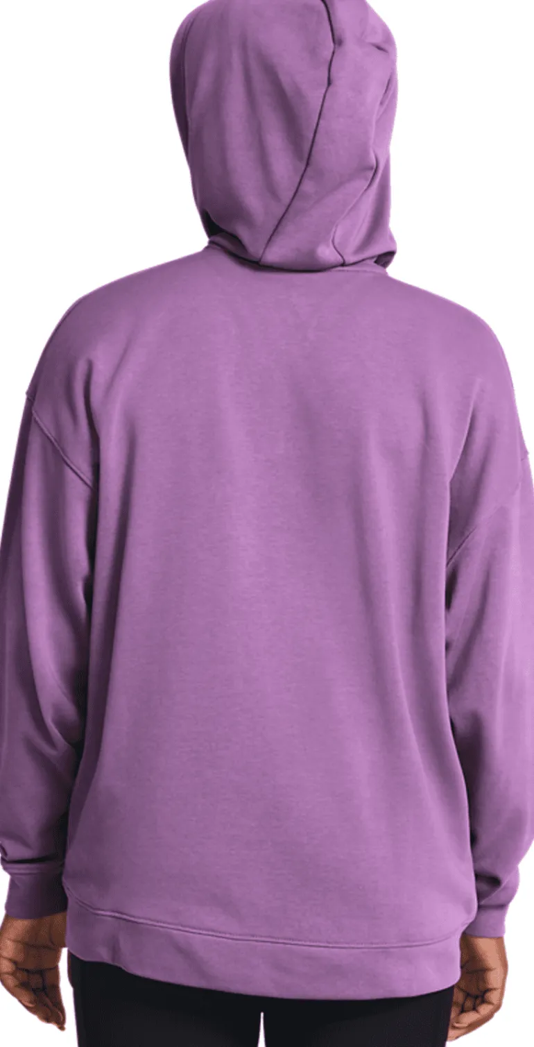 FELPA DA DONNA UNDER ARMOUR RIVAL TERRY OS FZ HOODED PROVENCE PURPLE 1386043 560