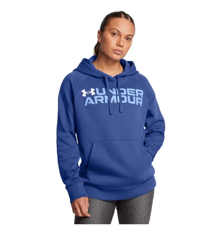FELPA DA DONNA UNDER ARMOUR RIVAL WORDMARK 1386512 432