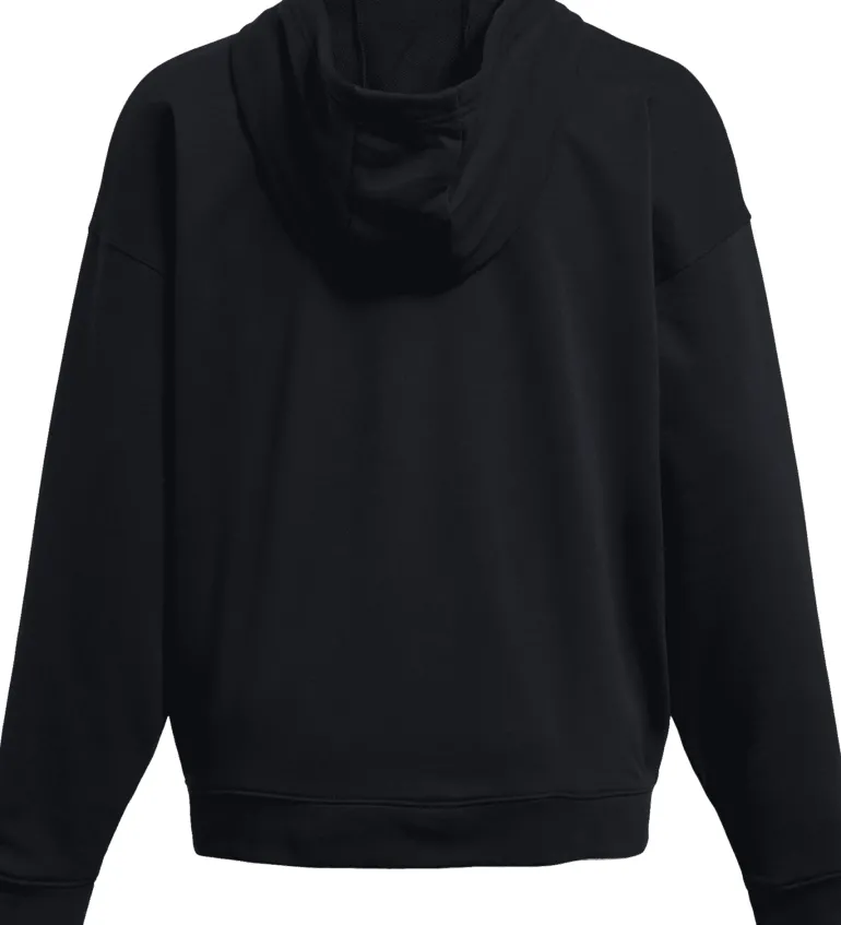 FELPA DA DONNA UNDER ARMOUR RIVAL TERRY OS FZ HOODED BLACK 1386043 001