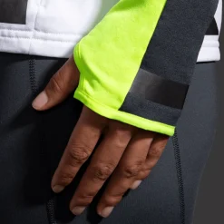 FELPA DA RUNNING DA DONNA BROOKS RUN VISIBLE THERMAL HOODIE WHITE/ASPHALT 221559 134