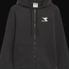 FELPA DA UOMO DIADORA HOODIE FZ CORE BLACK 80013
