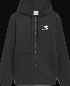 FELPA DA UOMO DIADORA HOODIE FZ CORE BLACK 80013