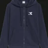 FELPA DA UOMO DIADORA HOODIE FZ CORE CLASSIC NAVY 60062