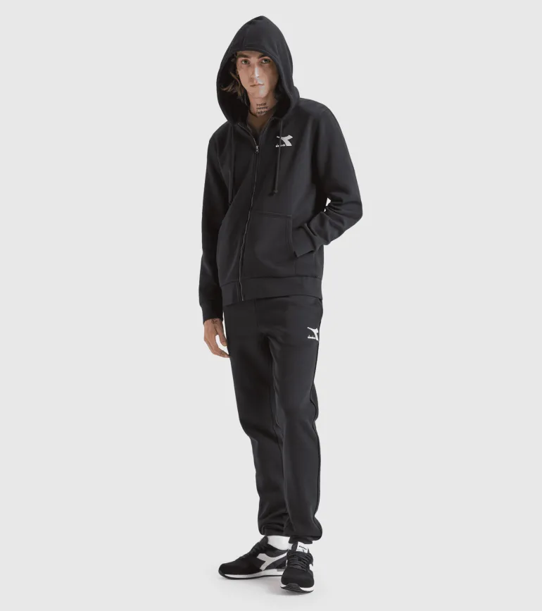 FELPA DA UOMO DIADORA HOODIE FZ CORE BLACK 80013