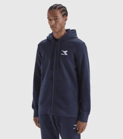 FELPA DA UOMO DIADORA HOODIE FZ CORE CLASSIC NAVY 60062