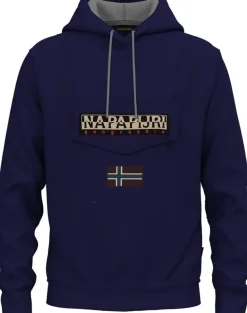 FELPA DA UOMO NAPAPIJRI BURGEE WINT 3 BLU MARINE NP0A4I9B 176