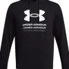 FELPA DA UOMO UNDER ARMOUR RIVAL TERRY GRAPHIC HOOD WHITE 1386047 100