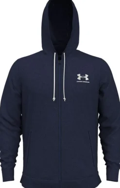 FELPA DA UOMO UNDER ARMOUR RIVAL TERRY LC FZ MIDNIGHT NAVY 1370409 410