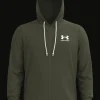 FELPA DA UOMO UNDER ARMOUR RIVAL TERRY LC FZ - 1370409 390