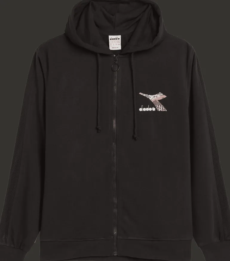 FELPA DIADORA DA DONNA FULL ZIP FLO 102.178183 80013 NERA