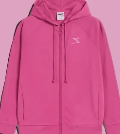 FELPA DIADORA DA DONNA FULL ZIP CHROMIA 102.178191 50143 FUCSIA