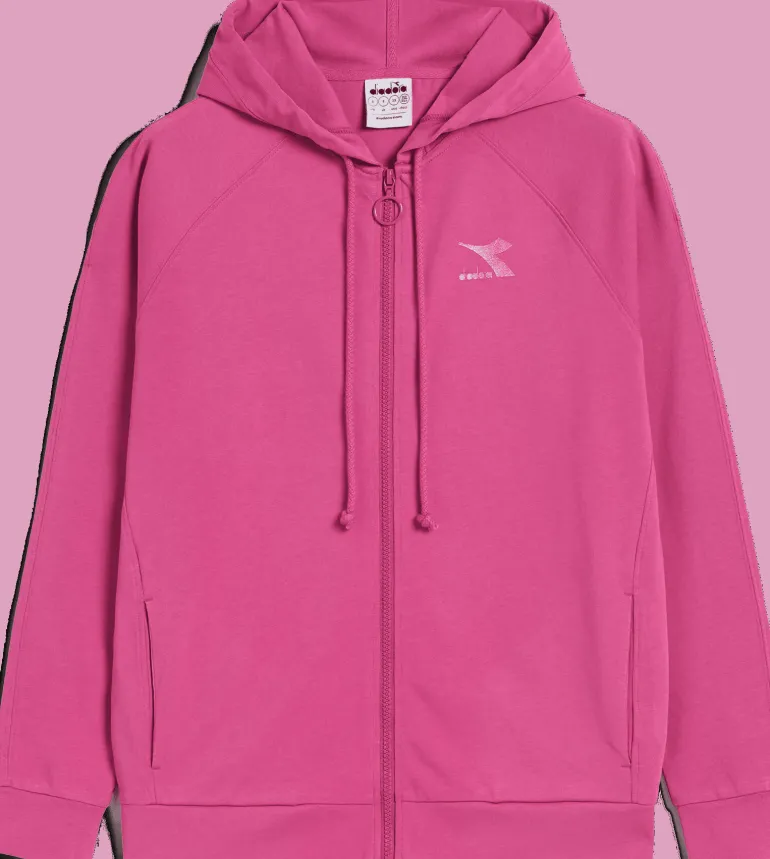 FELPA DIADORA DA DONNA FULL ZIP CHROMIA 102.178191 50143 FUCSIA