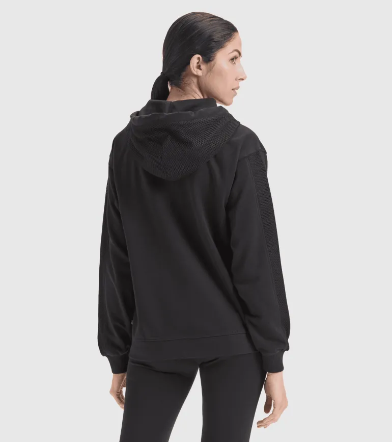 FELPA DIADORA DA DONNA FULL ZIP FLO 102.178183 80013 NERA