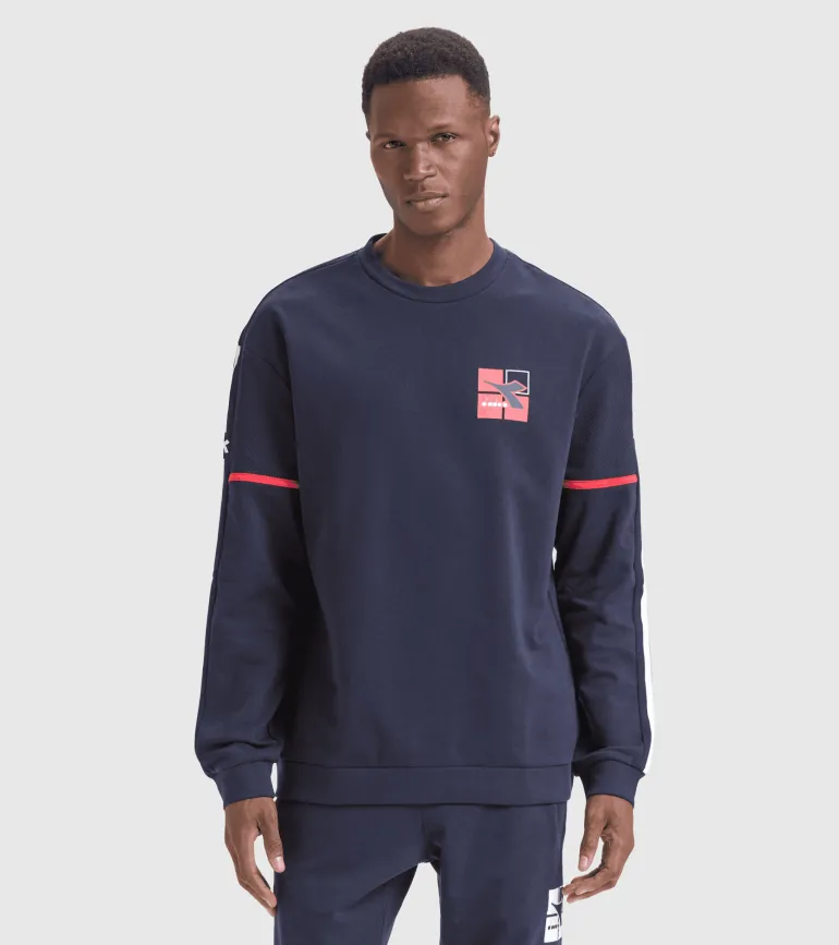 FELPA DIADORA DA UOMO CREW WEAVE 102.178165 60062 BLU