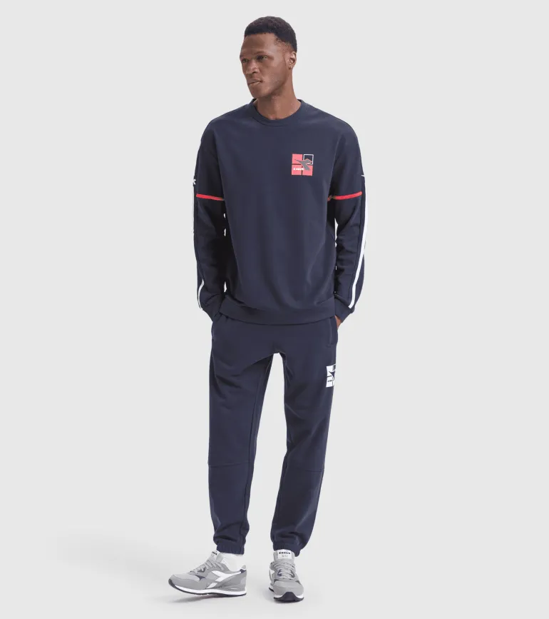 FELPA DIADORA DA UOMO CREW WEAVE 102.178165 60062 BLU